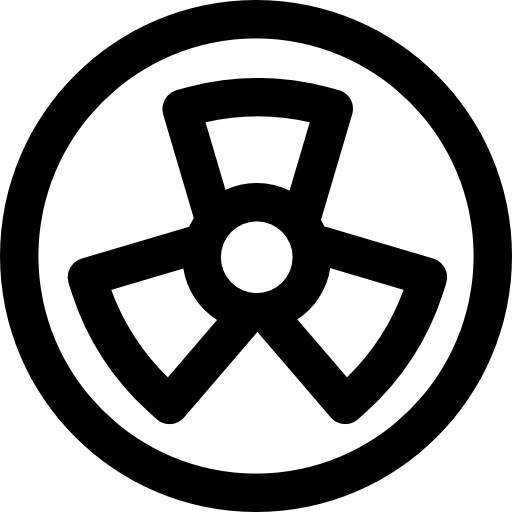 radioaktiv Basic Rounded Lineal icon
