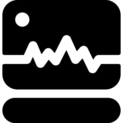 cardiogramma Basic Rounded Filled icona