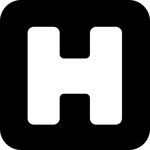 Hospital Basic Rounded Filled icon