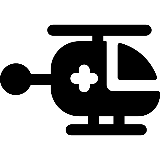Helicopter Basic Rounded Filled icon