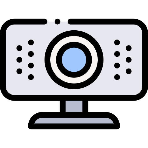 Webcam Detailed Rounded Lineal color icon