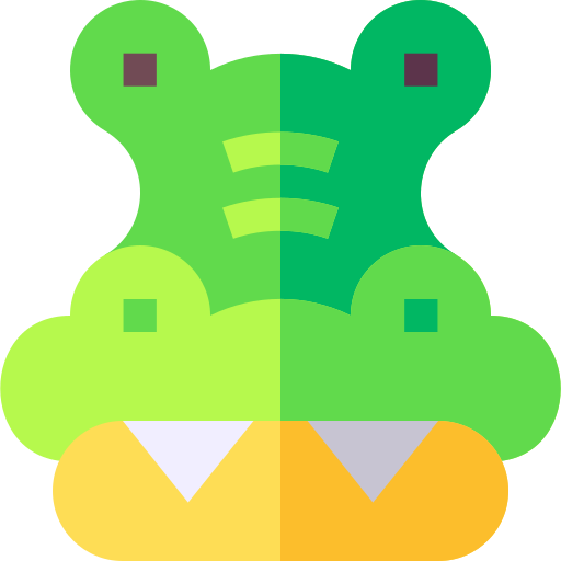 Crocodile Basic Straight Flat icon