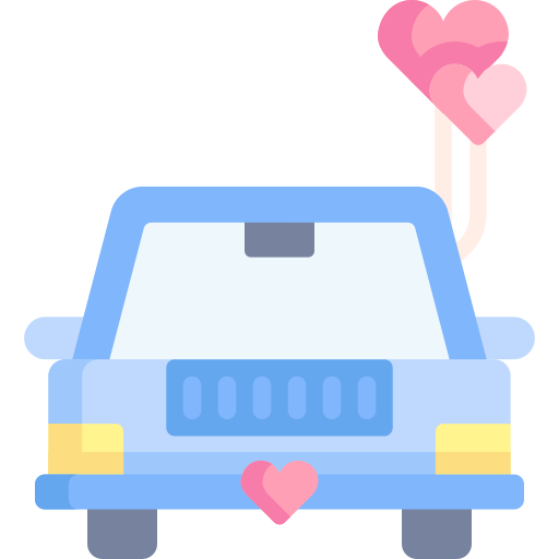 hochzeitsauto Special Flat icon