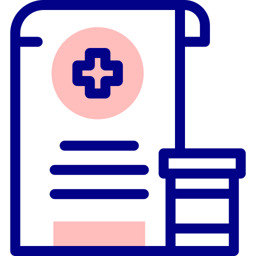 Prescription Detailed Mixed Lineal color icon