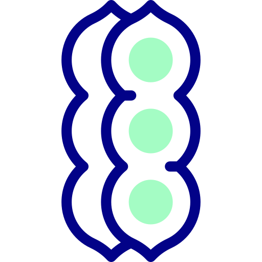 콩 Detailed Mixed Lineal color icon