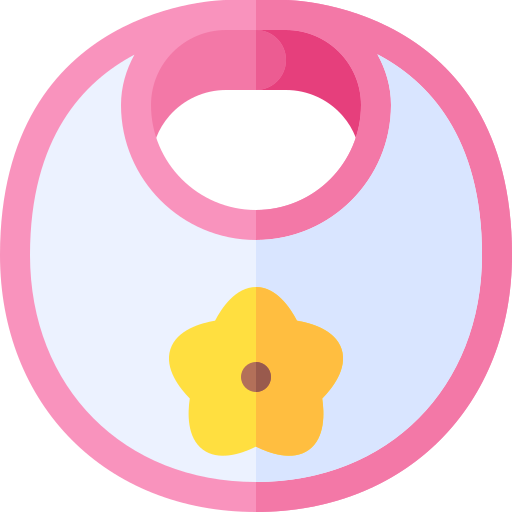 babero Basic Rounded Flat icono