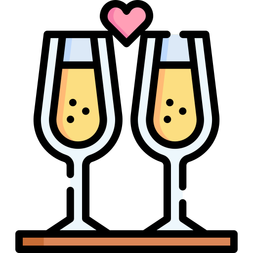 bicchieri di champagne Special Lineal color icona