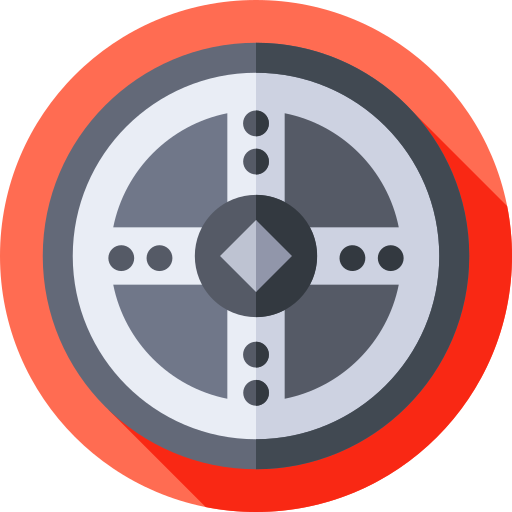 Shield Flat Circular Flat icon
