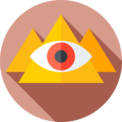 oog van ra Flat Circular Flat icoon