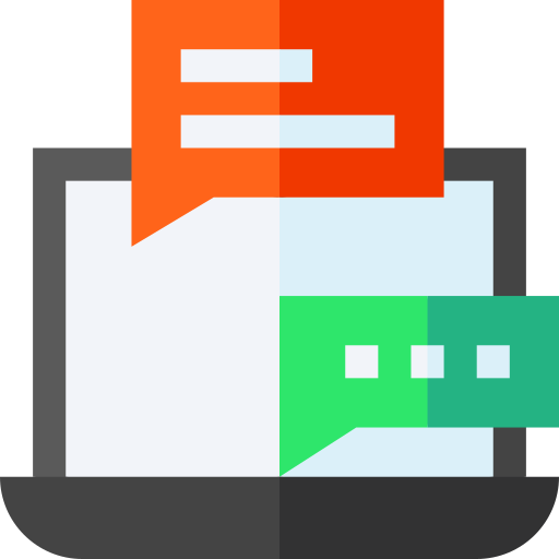 Chat Basic Straight Flat icon