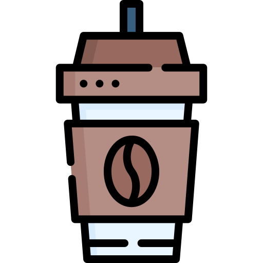 taza de café Special Lineal color icono