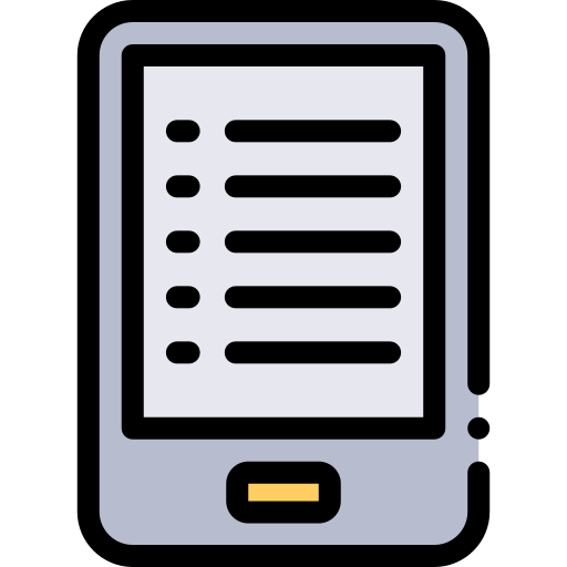 Ereader Detailed Rounded Lineal color icon