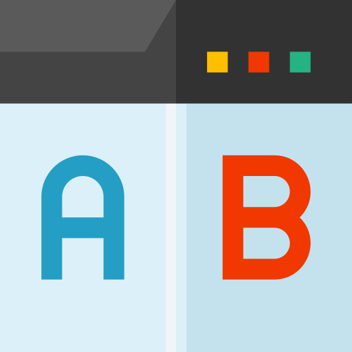 ab test Basic Straight Flat icon