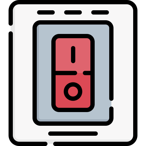 interruptor de alimentación Special Lineal color icono