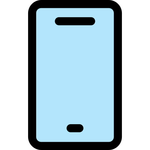 smartphone Generic Outline Color icona