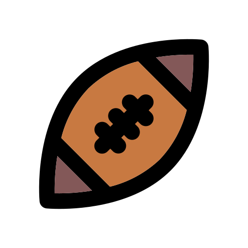 Rugby Generic Outline Color icon