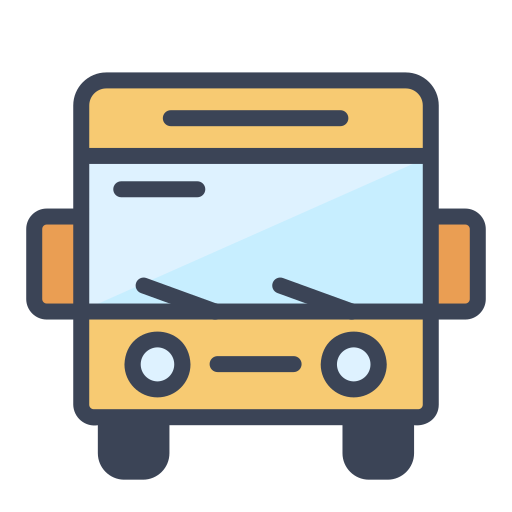 School bus Generic Outline Color icon