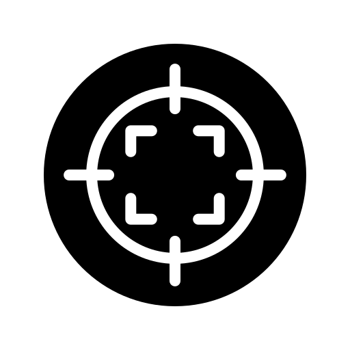 auto-foco Generic Glyph Ícone