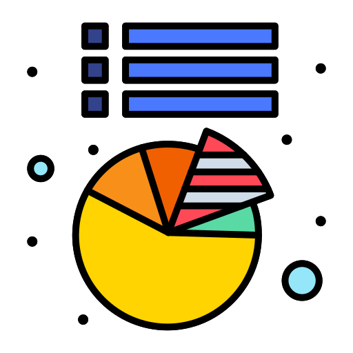 Pie chart Flatart Icons Lineal Color icon