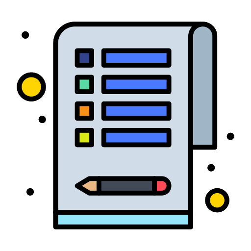 liste de contrôle Flatart Icons Lineal Color Icône