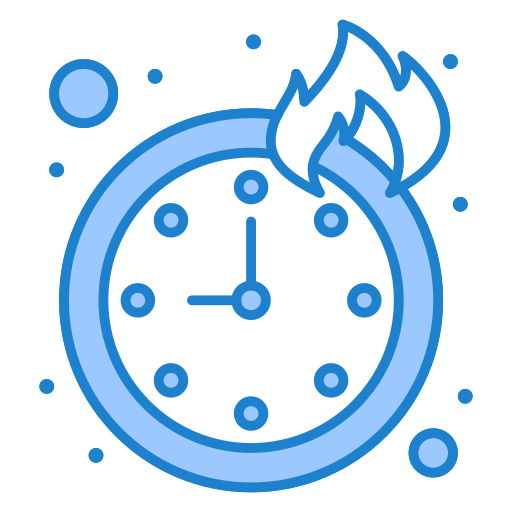 時間 Generic Blue icon