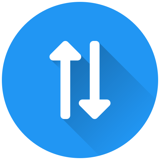 Up and down arrows Generic Circular icon