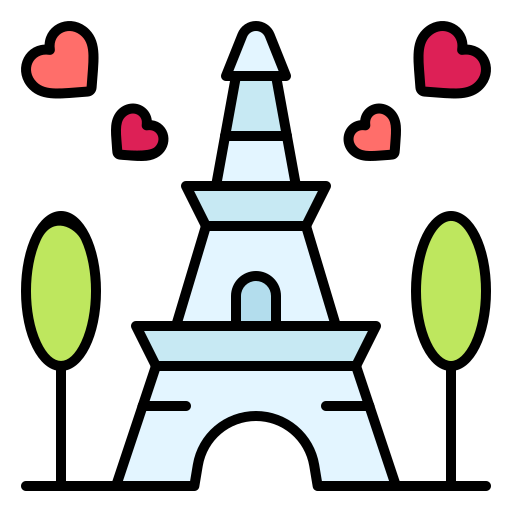 eiffelturm Generic Outline Color icon