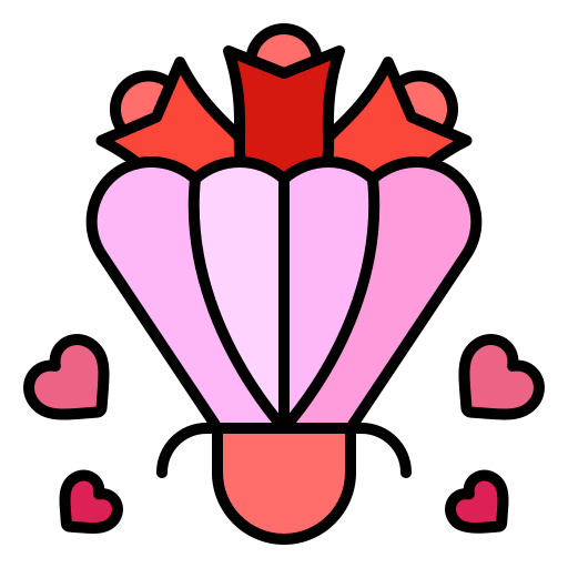 ramo de flores Generic Outline Color icono