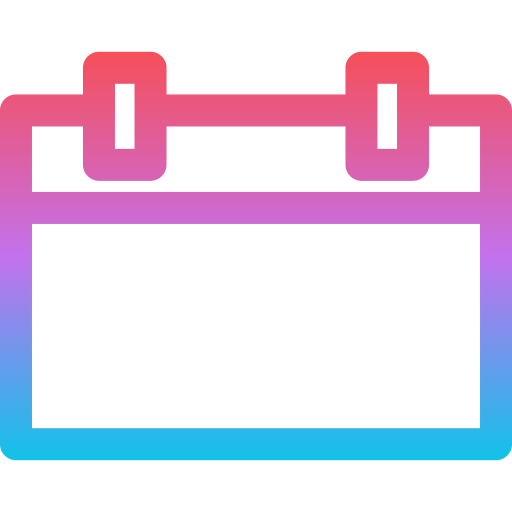 calendrier Generic Gradient Icône