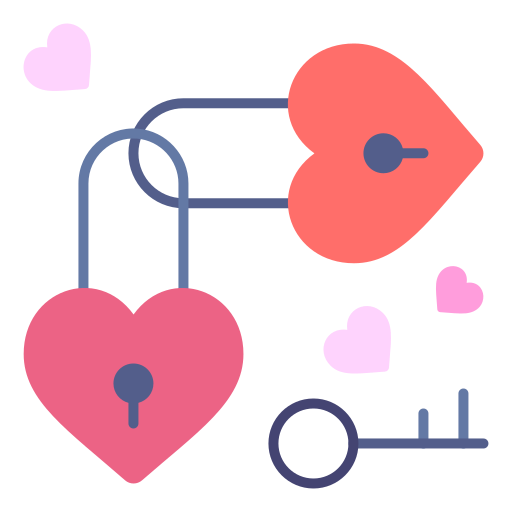 Heart lock Generic Flat icon