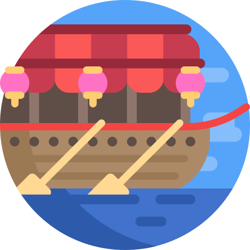 Boat Detailed Flat Circular Flat icon