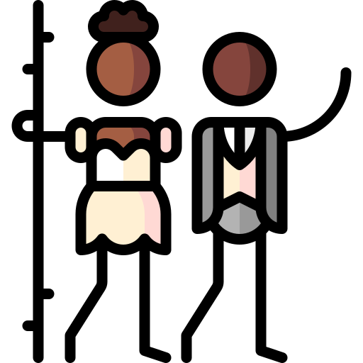 entführung Puppet Characters Lineal Color icon