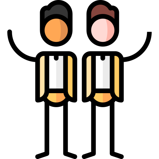 trauzeugen Puppet Characters Lineal Color icon