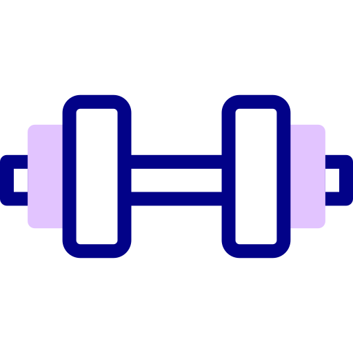 Dumbbell Detailed Mixed Lineal color icon