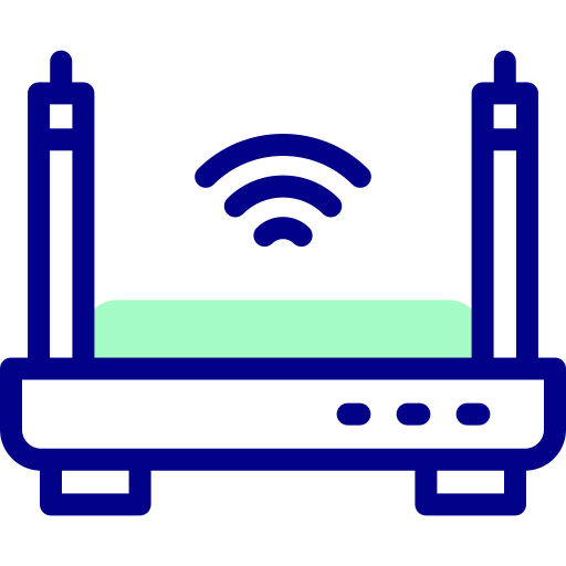 Wifi router Detailed Mixed Lineal color icon