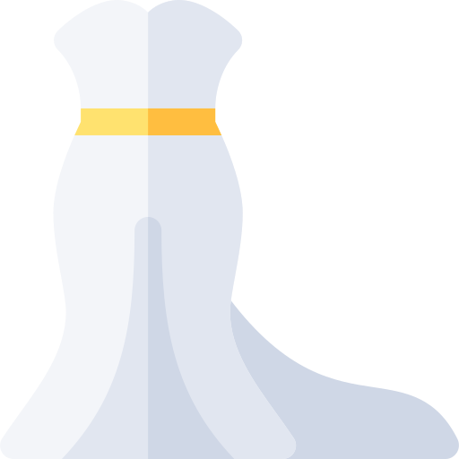 vestido de novia Basic Rounded Flat icono