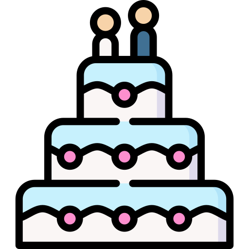 pastel de boda Special Lineal color icono