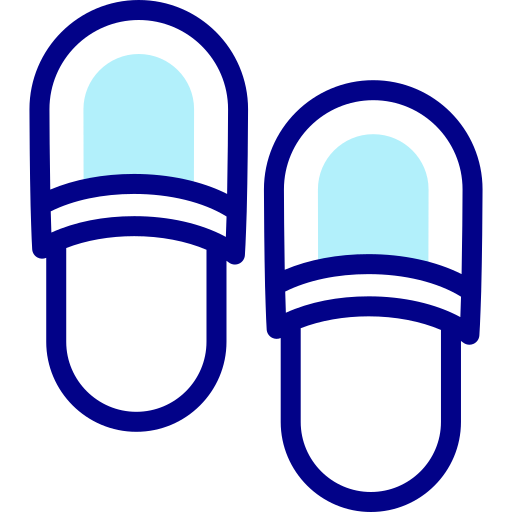 Slippers Detailed Mixed Lineal color icon