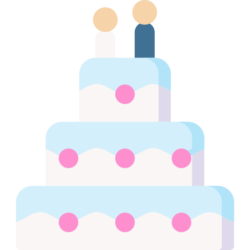 pastel de boda Special Flat icono
