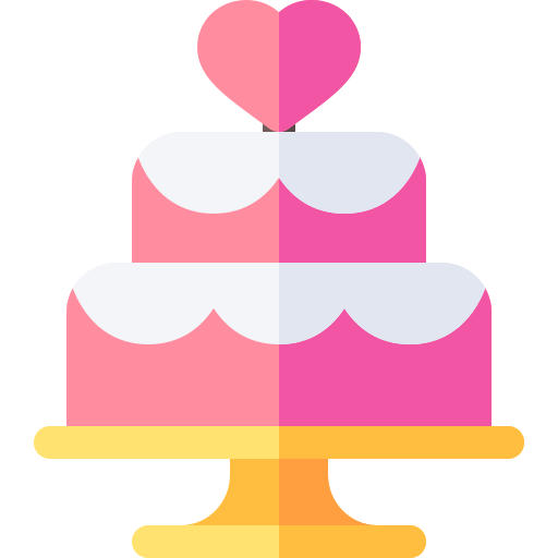 Wedding cake Basic Rounded Flat icon