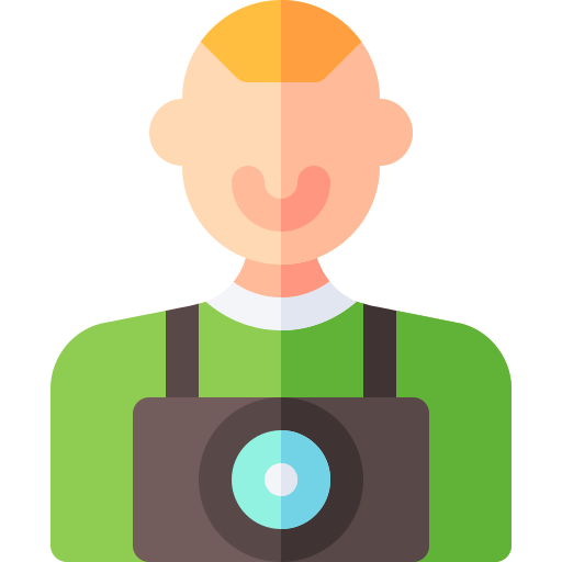 fotógrafo Basic Rounded Flat icono