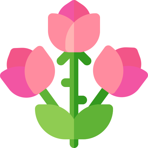 rosa Basic Rounded Flat icono