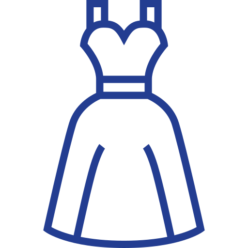 vestido de novia Detailed bright Lineal icono