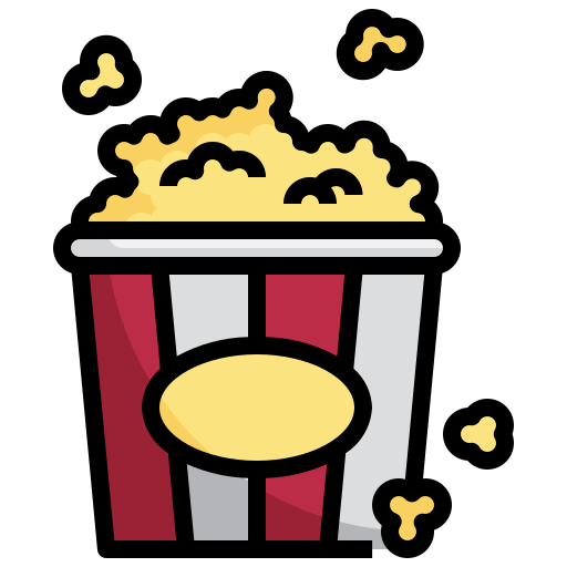 Popcorn Surang Lineal Color icon