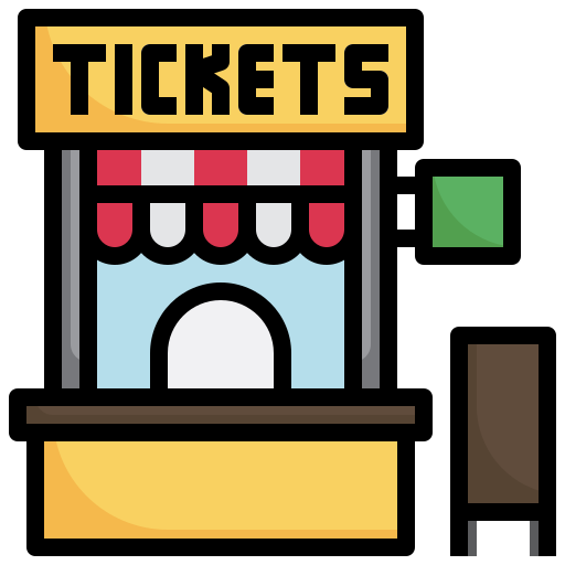 Ticket office Surang Lineal Color icon