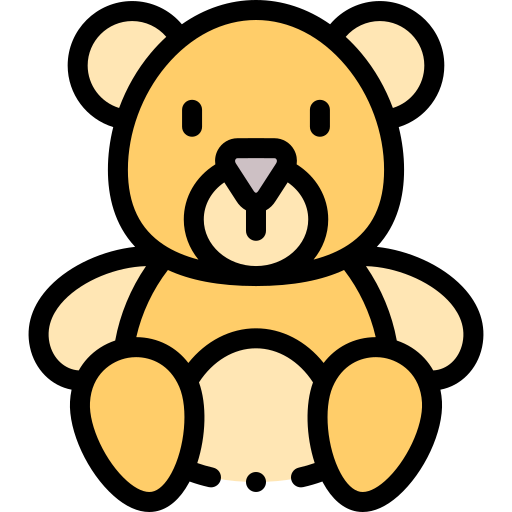 Teddy bear Detailed Rounded Lineal color icon