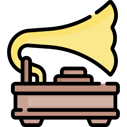 gramófono Special Lineal color icono