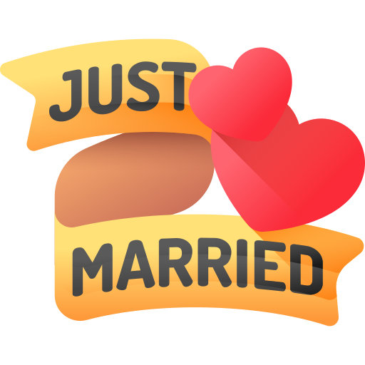 Just married 3D Color icon