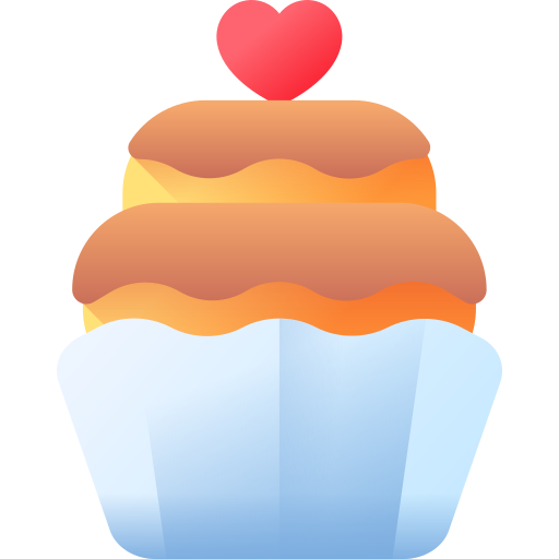 Cupcakes 3D Color icon