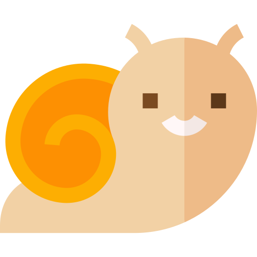 Snail Basic Straight Flat icon